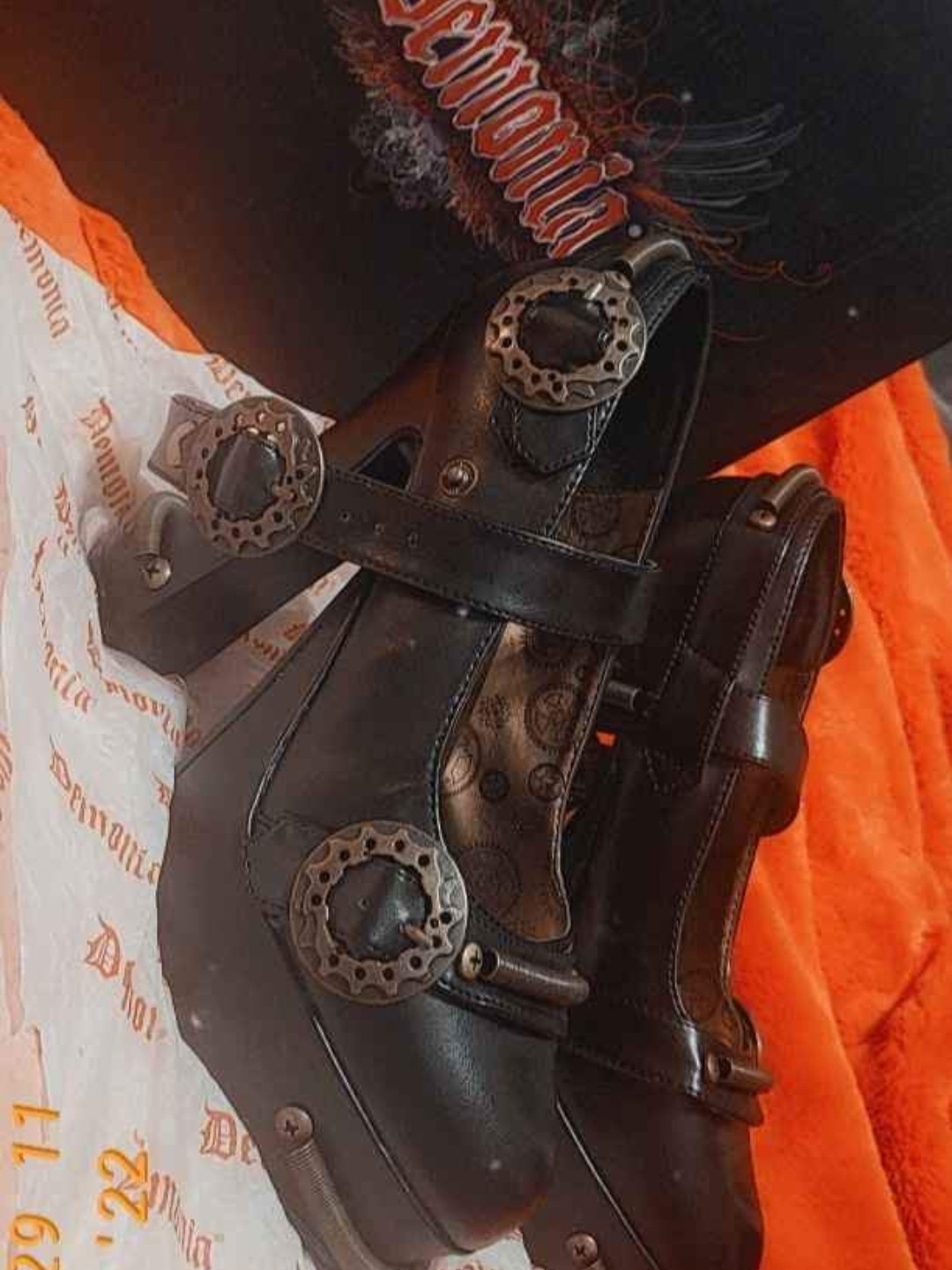 Demonia Steam Punk Platform Mary Jane Shoes